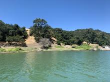 Weber Group trip boat-in campsite at Lake Sonoma, June 2019
