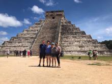 Mike, Julie, Sarah, and Meron went to Chichen Itza after ECS, October 2018
